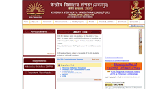 Desktop Screenshot of kvsrojabalpur.org